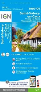 carte ign SAINT-VALERY-EN-CAUX / VEULES-LES-ROSES / VARENGEVILLE-SUR-MER